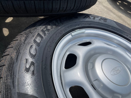 17" Ford F-150 OEM rims wheels 3857 tires steel 2024 2025 2026 PIRELLI A/T NEW Texas Truck Tire