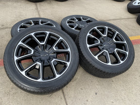 22" Chevy Tahoe Suburban RST OEM 14035 black wheels rims Silverado GENERAL Texas Truck Tire