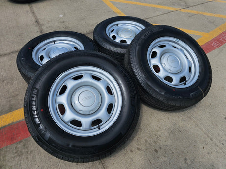 17" Ford F-150 OEM rims wheels 3857 tires steel 2023 2024 2025 2026 MICHELIN NEW Texas Truck Tire