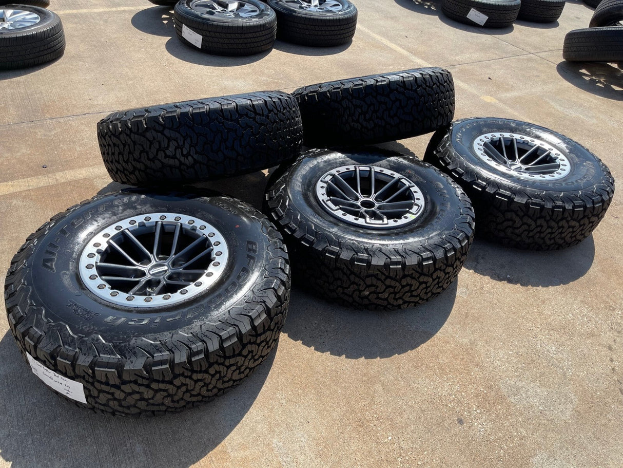 (5) 17" Ford F-150 Raptor OEM rims wheels TRUE BEADLOCK 96450 Expedition BFG 37" Texas Truck Tire