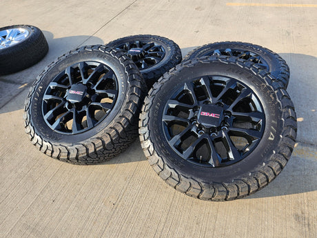 20" Chevy Silverado Trail Boss GMC AT4 2500 OEM 94030 wheels rims NEW BFG KO3 Texas Truck Tire