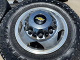 17" Chevy Silverado GMC Sierra 3500 Dually rims wheels OEM 5519 5520 8094 Texas Truck Tire