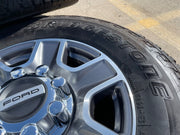 18" Ford F-250 F-350 Lariat FX-4 OEM wheels 10480 10298 tires BRIDGESTONE A/T Texas Truck Tire