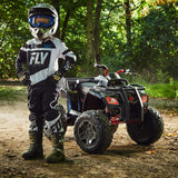 Children's Ride-on Toy Quad Vehicle 4-Wheeler ATV 8 MPH 24V Rechargeable Battery Black