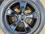 20" Dodge Ram 1500 OEM LIMITED Black 2676 2723 wheels rims FIRESTONE A/T Texas Truck Tire