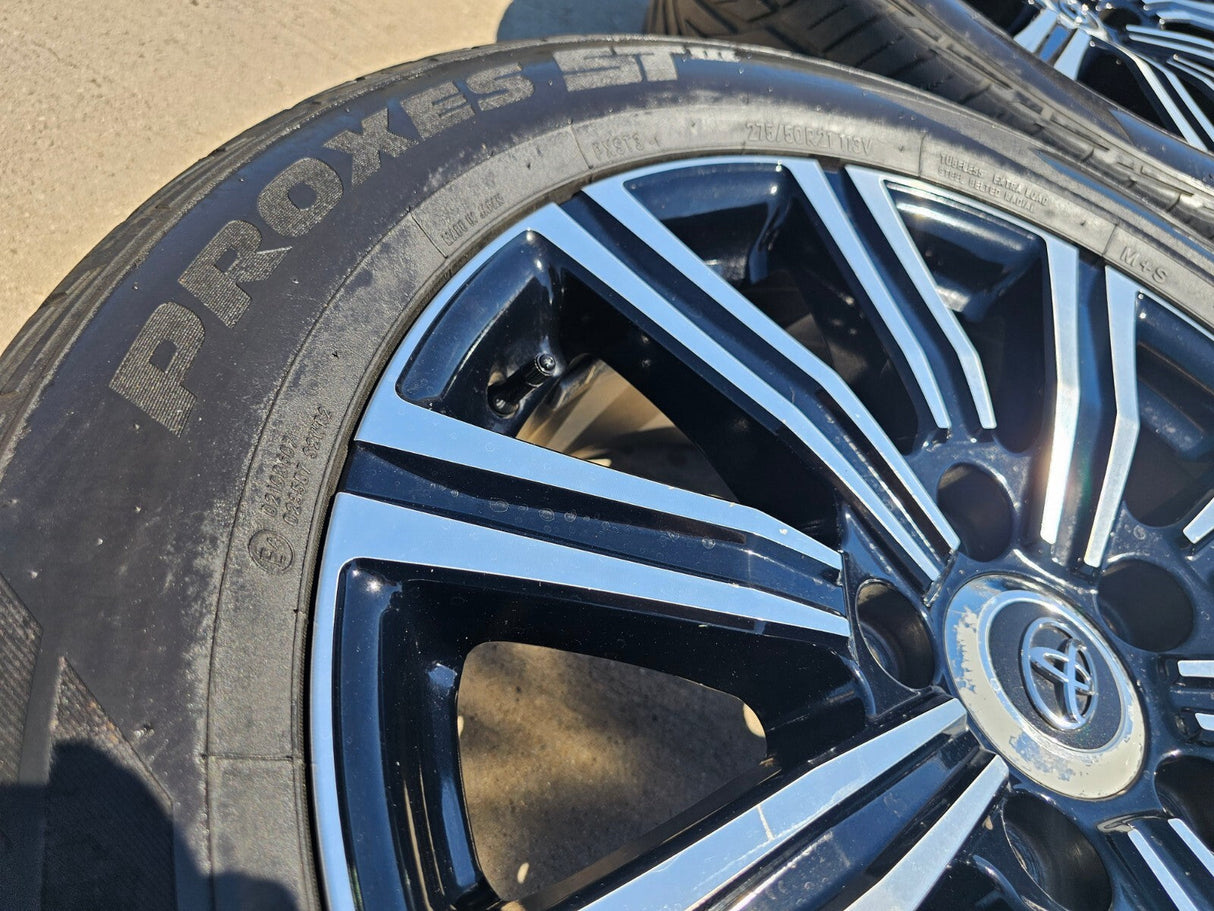 21" Lexus LX570 Toyota Land Cruiser OEM 74341 wheels rims tires 5x150 Texas Truck Tire