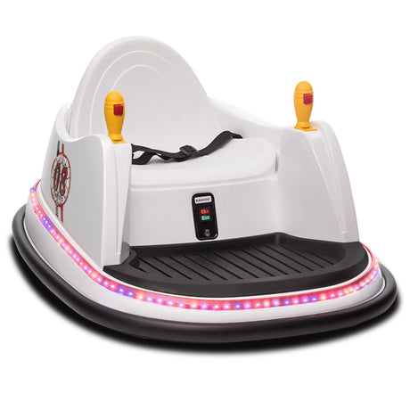 6V Kids Ride-On Bumper Car with Remote Control, 360° Spin and Flashing Lights for Toddlers