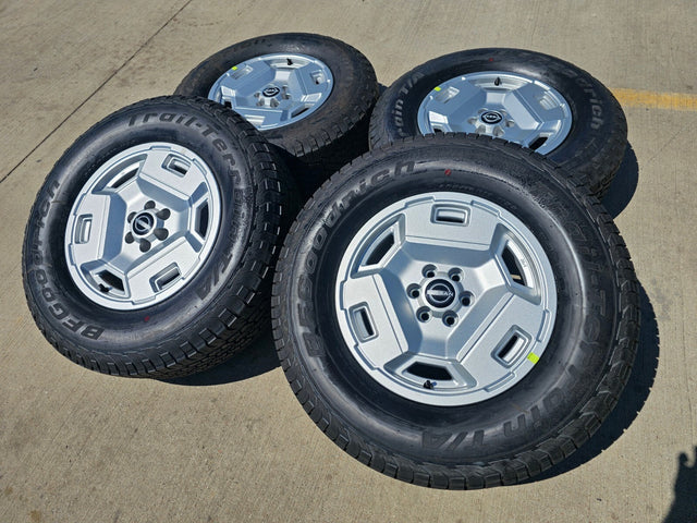 17" Nissan Frontier OEM Retro Hardbody Edition 62783 wheels rims 2025 NEW BFG Texas Truck Tire