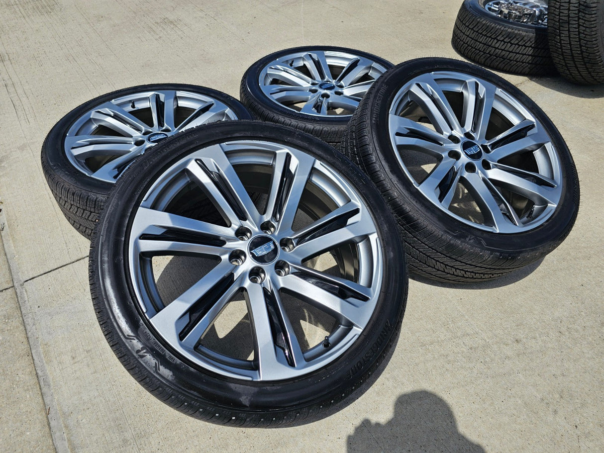24" Cadillac Escalade V OEM wheels rims tires 2023 2024 2025 2026 2027 NEW Texas Truck Tire