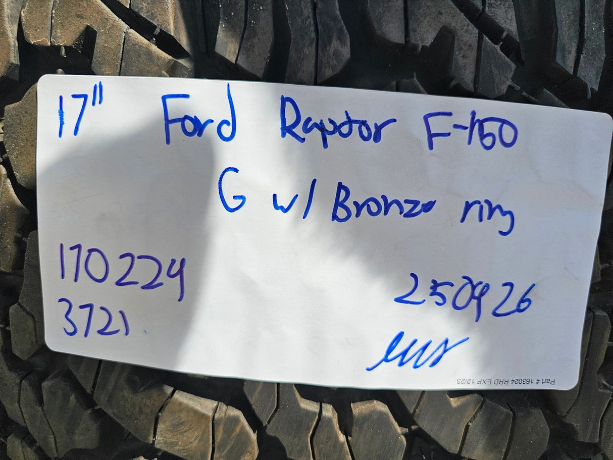 17" Ford F-150 Raptor OEM rims wheels BEADLOCK 96450 Expedition 37" BFG BRONZE Texas Truck Tire