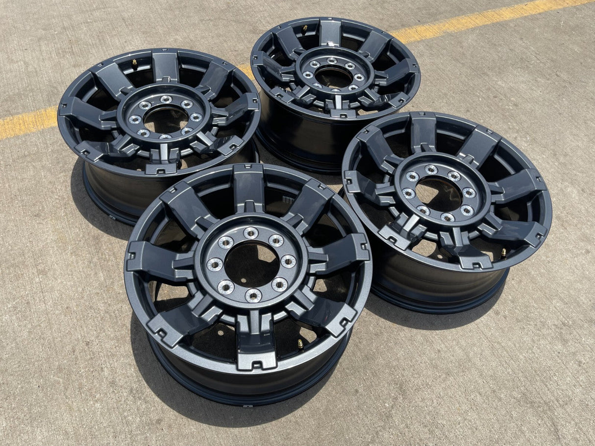 20" Ford F-250 F-350 OEM 10296 10485 gray Lariat wheels rims 2024 2025 2026 NEW Texas Truck Tire