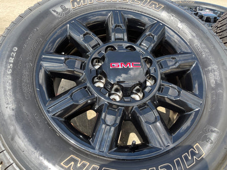 20" GMC Sierra AT4X 2500 3500 OEM 14137 5963 wheels rims Silverado NEW MICHELIN Texas Truck Tire