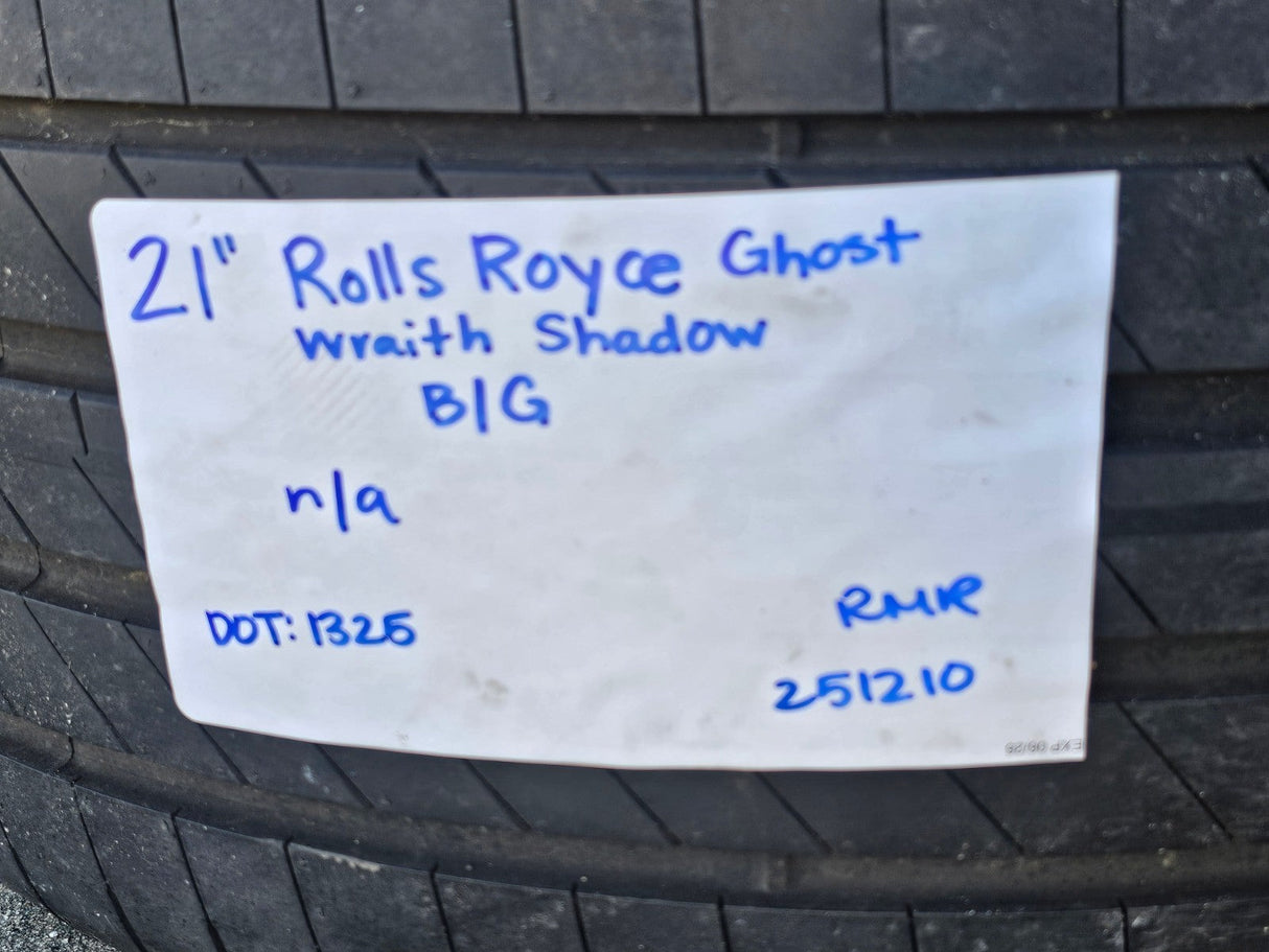 21" Rolls Royce Wraith Ghost Dawn OEM black wheels rims 5x120 tires Texas Truck Tire