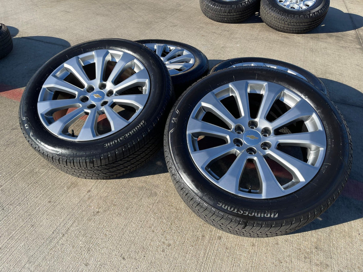 22" Chevy Silverado High Country OEM 5922 wheels rims Tahoe 2024 2025 2026 NEW Texas Truck Tire