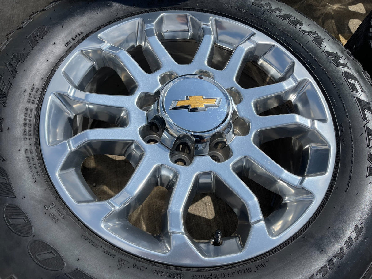 20" Chevy Silverado HIGH COUNTRY GMC Sierra AT4 2500 3500 OEM 95685 wheels rims Texas Truck Tire