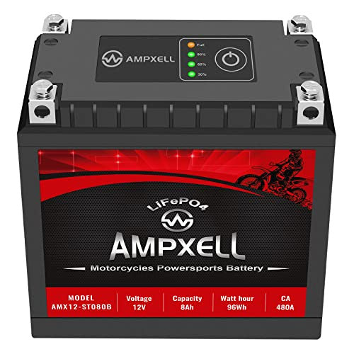 YTX14-BS 12V 8Ah Lithium Powersport ATV Motorcycle Battery with 480A CCA