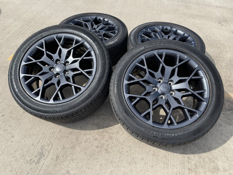 21" Jeep Grand Cherokee L OEM wheels rims 9291 Durango tires CONTINENTAL Texas Truck Tire