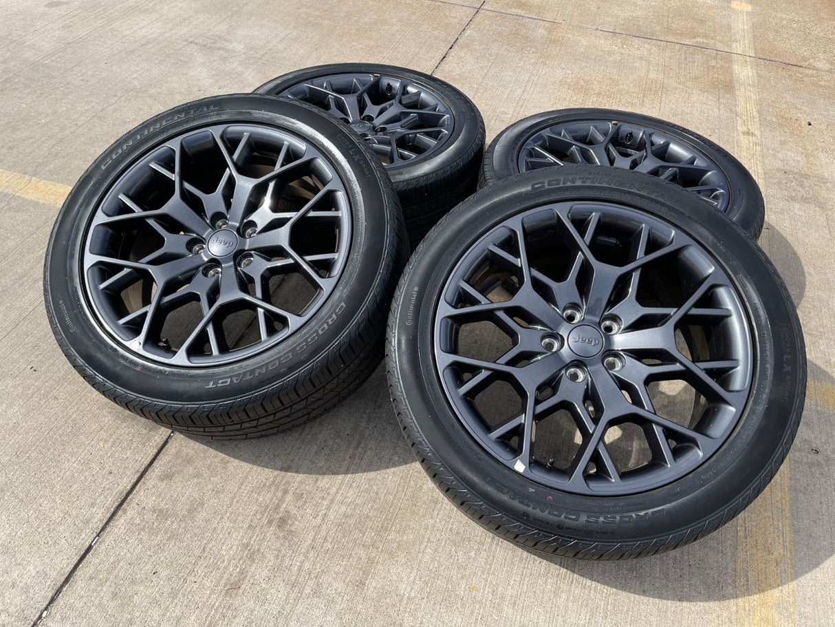 21" Jeep Grand Cherokee L OEM wheels rims 9291 Durango tires CONTINENTAL Texas Truck Tire