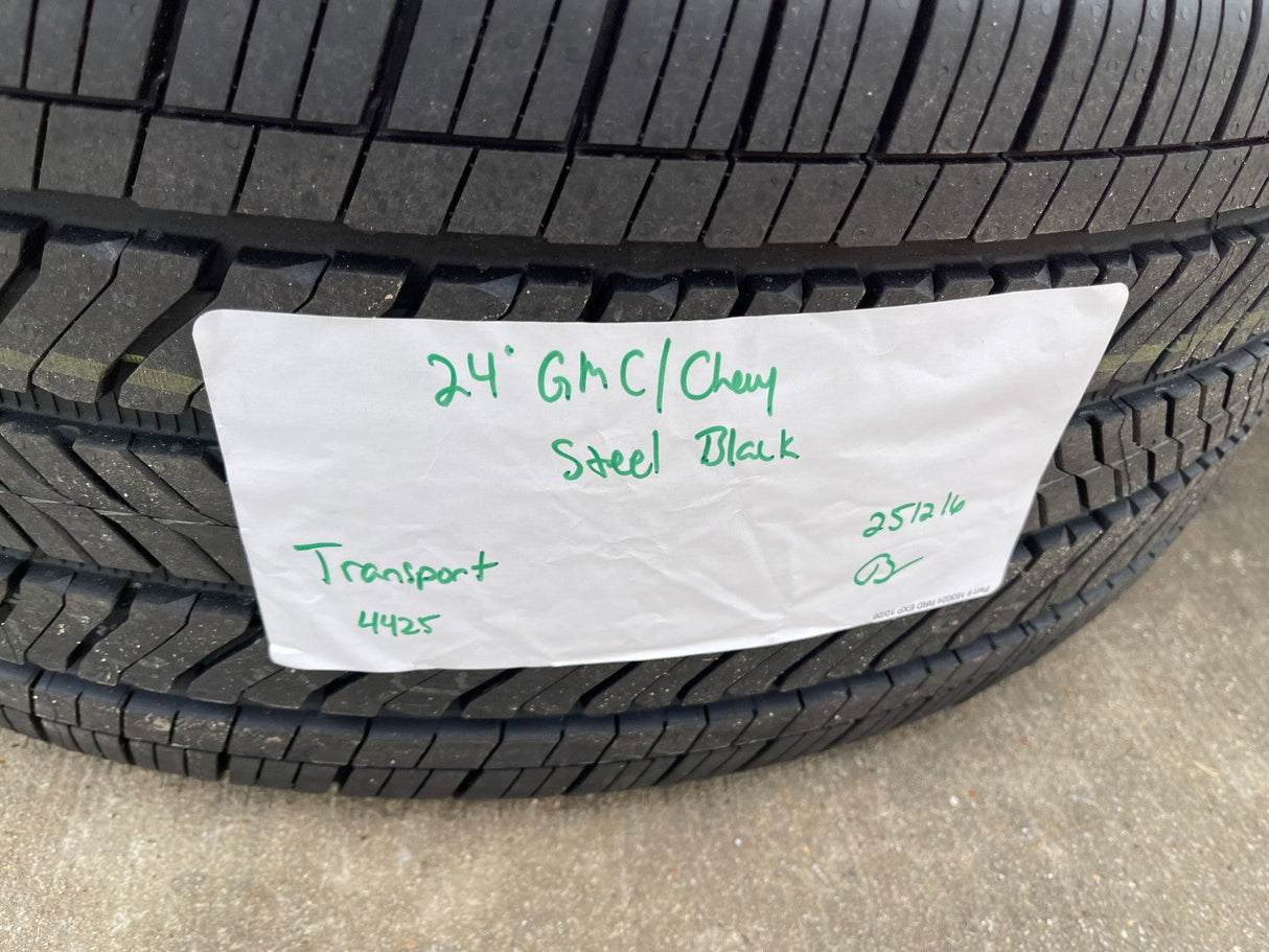 24" Chevy GMC Transport Steel OEM wheels rims Sierra Silverado Escalade 2026 NEW Texas Truck Tire