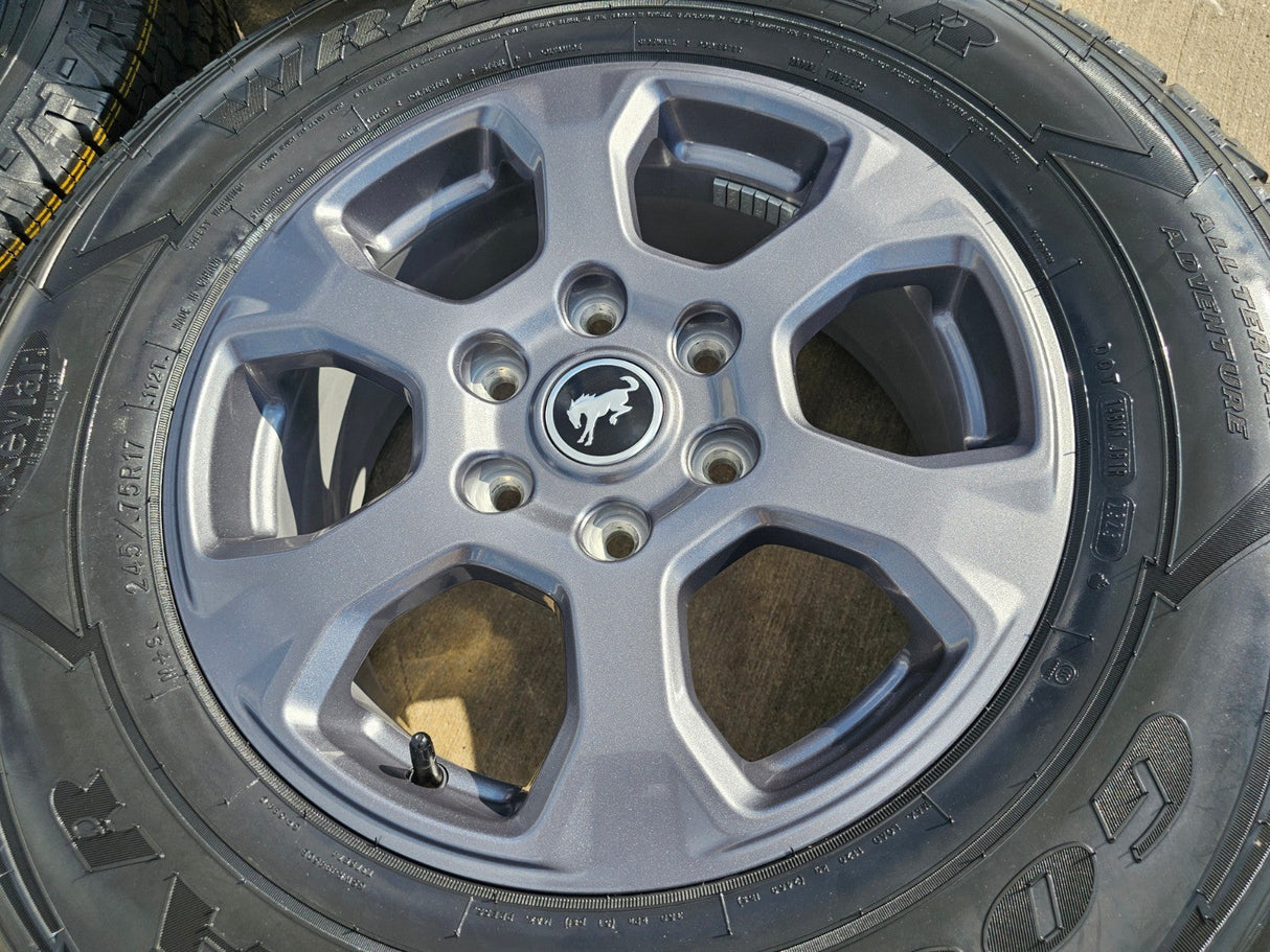 17" Ford Bronco Big Bend wheels rims 10384 OEM Ranger 2024 2025 2026 GOODYEAR Texas Truck Tire