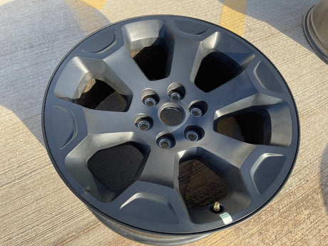 (1) 20" Dodge Ram 1500 OEM Laramie Black 2680 wheel Spare 2022 2023 2024 2025 Texas Truck Tire