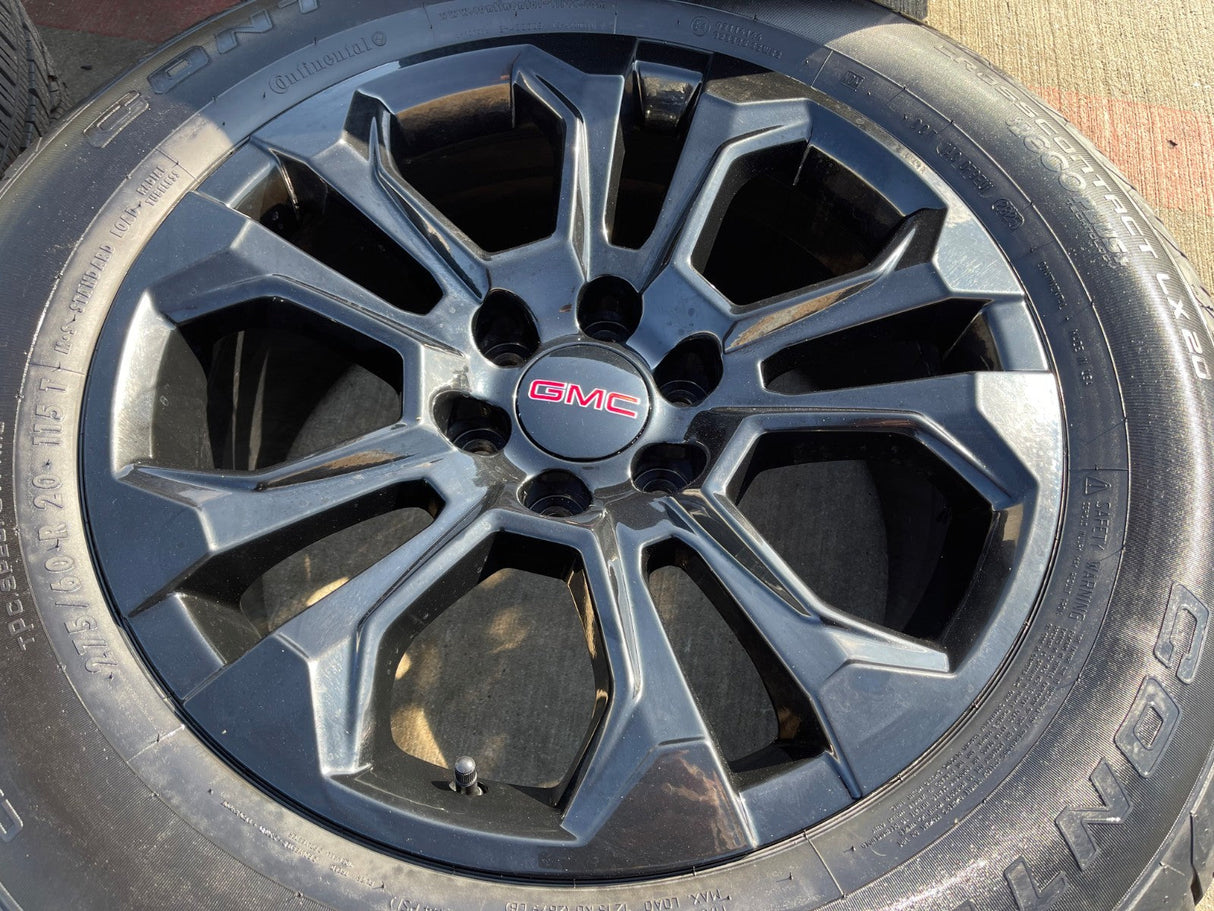20" Chevy Tahoe Silverado OEM 14090 95417 wheels rims tires CONTINENTAL NEW Texas Truck Tire