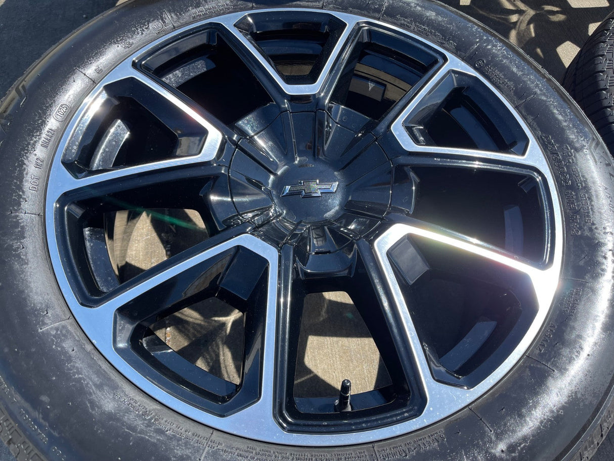 22" Chevy Tahoe Suburban RST OEM 14035 wheels rims Silverado 2024 2025 2026 2027 Texas Truck Tire