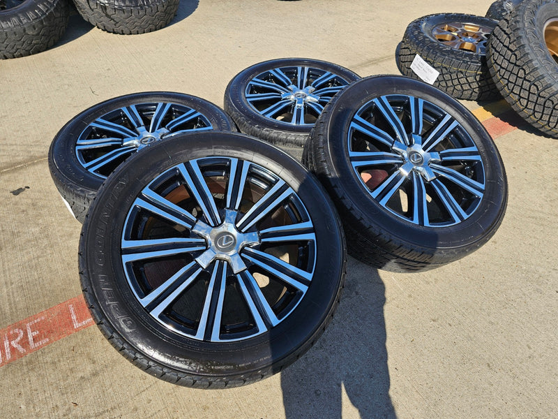 (4) 21" Lexus LX570 Land Cruiser OEM 74341 wheels rims tires 5x150 Texas Truck Tire