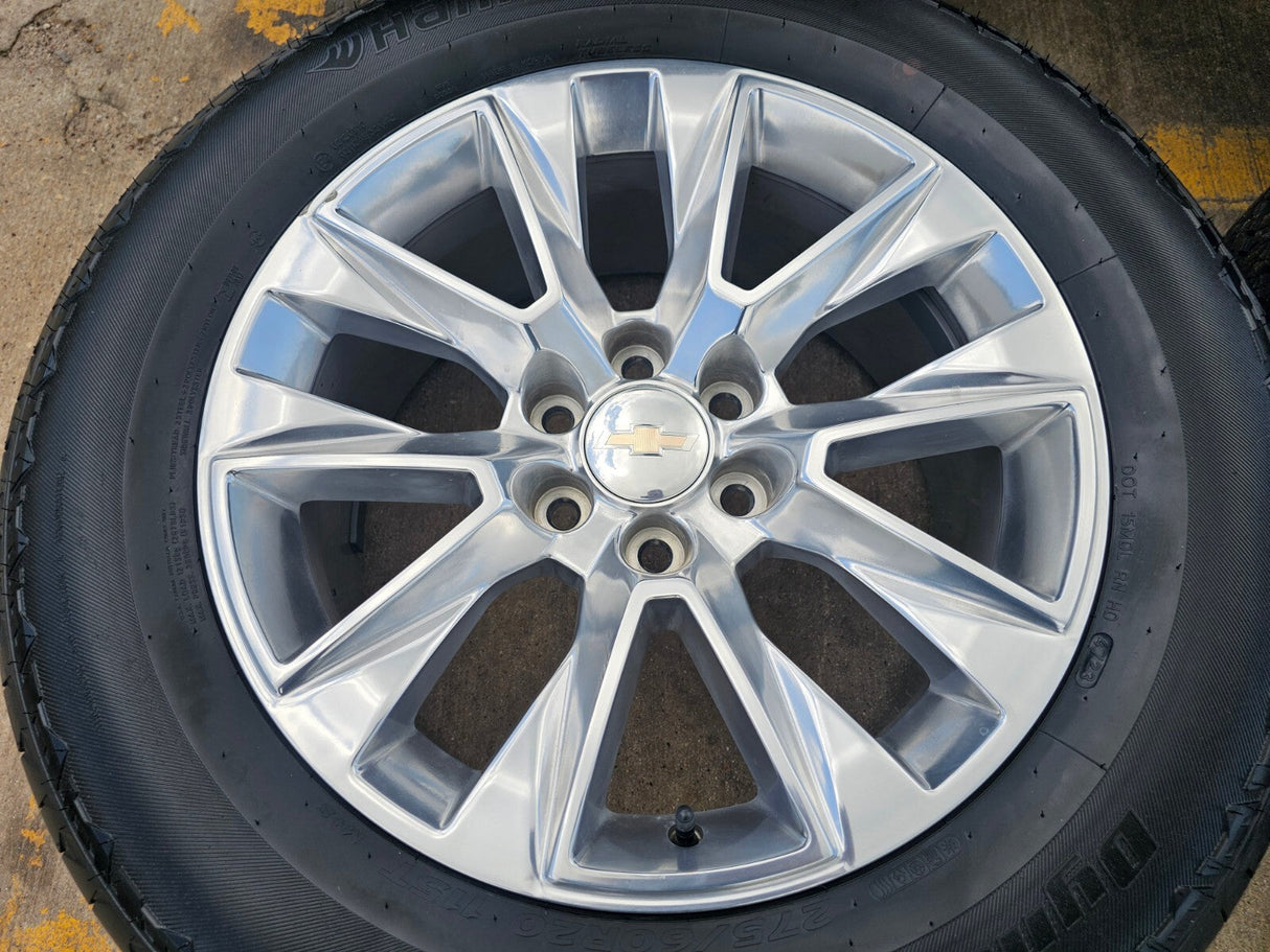 20" Chevy Tahoe Silverado LTZ 5920 OEM wheels rims Yukon 2023 2024 2025 2026 Texas Truck Tire