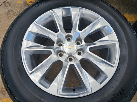 20" Chevy Tahoe Silverado LTZ 5920 OEM wheels rims Yukon 2023 2024 2025 2026 Texas Truck Tire