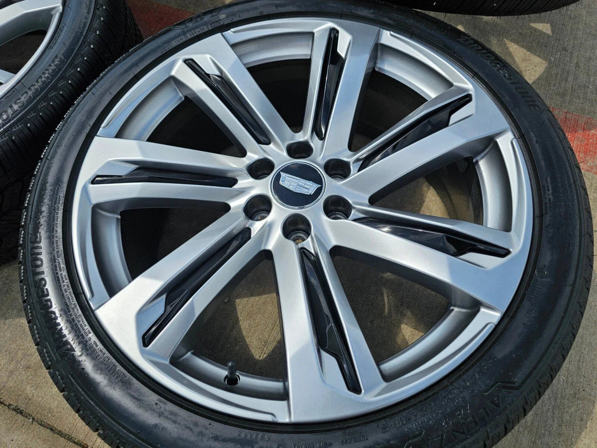 (1) 24" Cadillac Escalade V Platinum OEM wheel rim tire spare 2024 2025 2026 NEW Texas Truck Tire