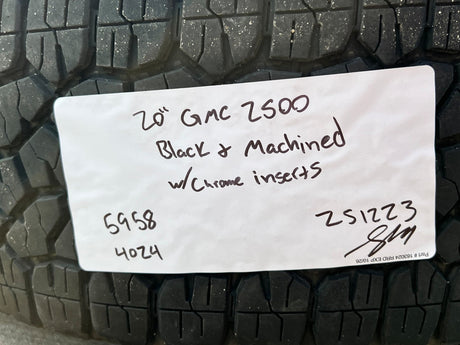20" GMC Sierra AT4X 2500 3500 OEM wheels rims 5958 14138 Chevy Silverado Texas Truck Tire