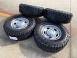 17" Ford F-250 F-350 OEM 3828 wheels rims tires GOODYEAR TERRITORY A/T 33" NEW Texas Truck Tire