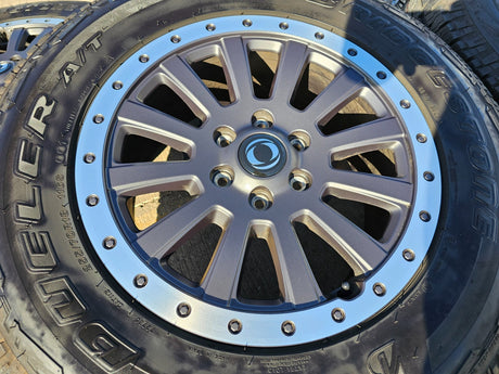 (5) 18" INEOS Grenadier OEM wheels rims tires beadlock 2023 2024 2025 2026 NEW Texas Truck Tire