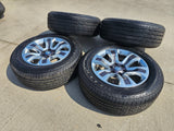 20" Dodge Ram 1500 OEM Laramie Long Horn wheels rims 2678 2682 TAN 2024 2025 NEW Texas Truck Tire