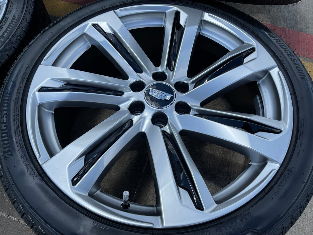 24" Cadillac Escalade V OEM wheels rims tires 2022 2023 2024 2025 2026 NEW Texas Truck Tire