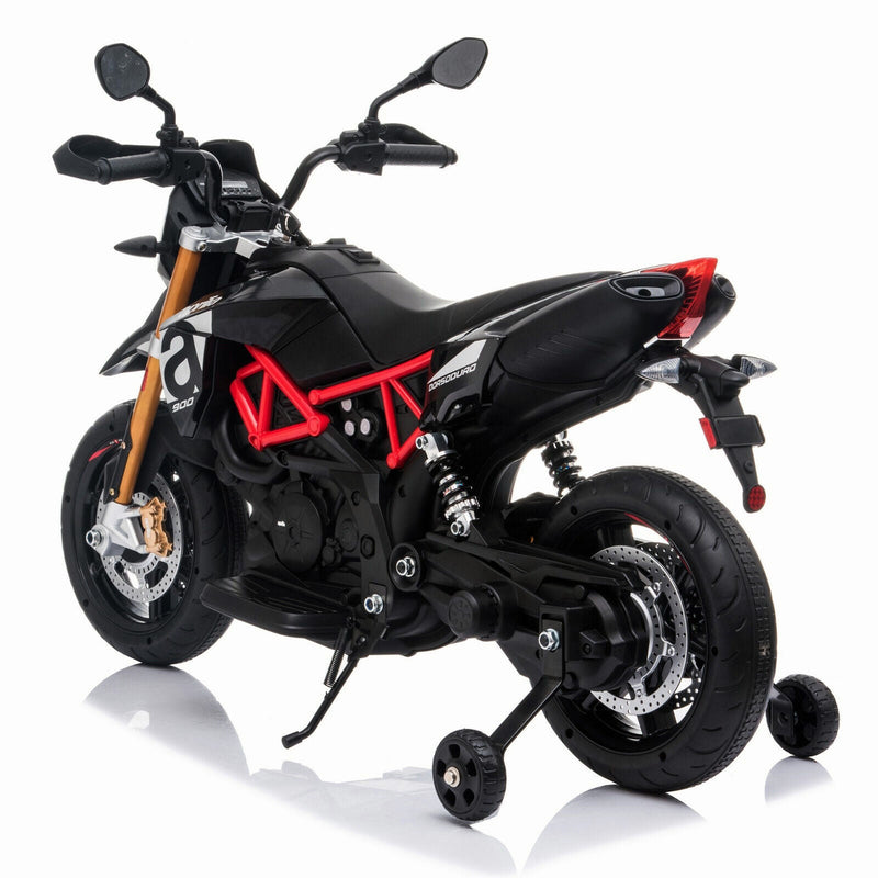 TOBBI 12V Aprilia Licensed Electric Dirt Bike for Kids - Perfect Xmas Gift!