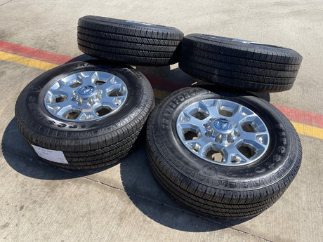 18" Ram 2500 3500 Laramie Power Wagon OEM wheels rims 2693 tires FIRESTONE H/T2 Texas Truck Tire