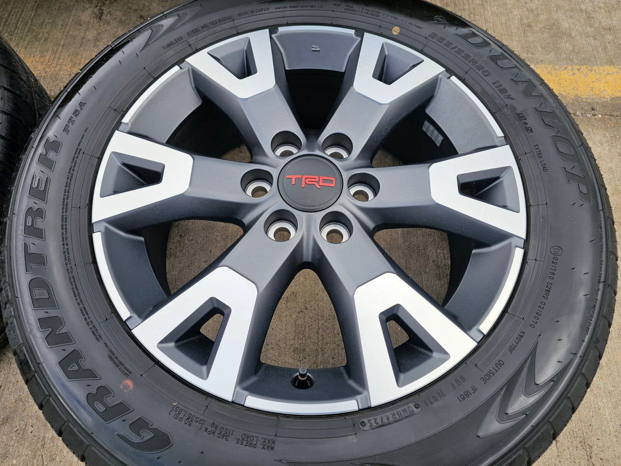 20" Toyota 4Runner TRD OEM 94198 wheels rims Tundra Sequoia 2025 2026 DUNLOP NEW Texas Truck Tire