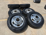 17" Ford F-350 Dually OEM 10477 10478 rims wheels 2024 2025 2026 GENERAL A/T NEW Texas Truck Tire