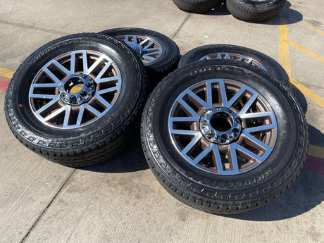 20" Ford F-250 F-350 KING RANCH OEM 10104 rims wheels BRIDGESTONE DUELER A/T Texas Truck Tire