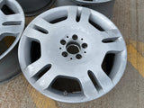 18" 18x8.5 + 18x9.5 Mercedes S550 S600 OEM staggered 65470 65471 wheels rims Texas Truck Tire