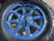 18x9 18" Fuel Maverick D536 Chevy Silverado F-150 RAM wheels rims 6x139 6x135 Texas Truck Tire