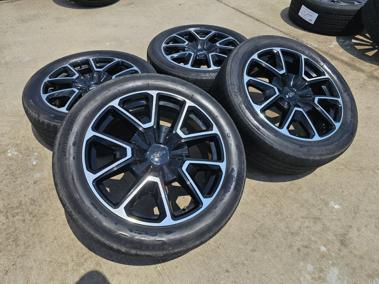 22" Chevy Tahoe Suburban RST OEM 14035 wheels rims Silverado 2023 2024 2025 2026 Texas Truck Tire