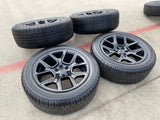 22" Dodge Ram 1500 OEM LIMITED Laramie wheels rims black 2725 2684 BRIDGESTONE Texas Truck Tire