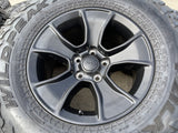 (5) 17" Jeep Wrangler Rubicon OEM 96226 wheels rims Gladiator FALKEN A/T3 NEW Texas Truck Tire