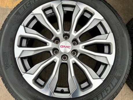 22" GMC Yukon Sierra DENALI OEM wheels rims 14025 97000 tires MICHELIN Texas Truck Tire