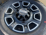 20" Ford F-250 F-350 OEM Lariat Platinum wheels rims 10486 tires 2025 2026 NEW Texas Truck Tire