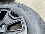 17" Jeep Wrangler Gladiator OEM wheels rims 9118 black tires NEW Texas Truck Tire
