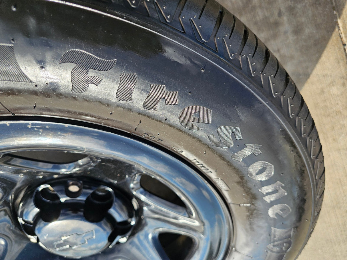 17" Chevy Tahoe PPV OEM Police Package 8111 wheels rims tires FIRESTONE Texas Truck Tire